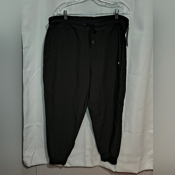 Hurley Pants - Hurley City Stretch Joggers Women's Size XL Black Drawstring Waist